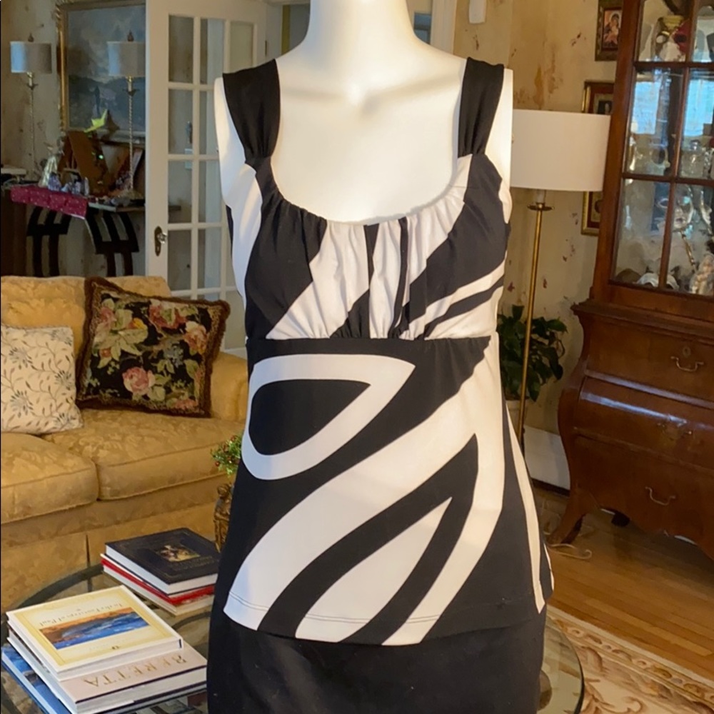 Silky wide strap empire summer top